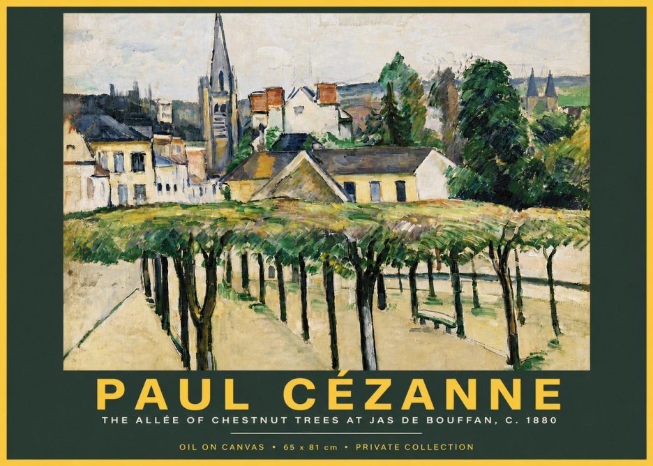 Paul Cézanne The Allée of Chestnut Trees at Jas De Bouffan No5 - Póster