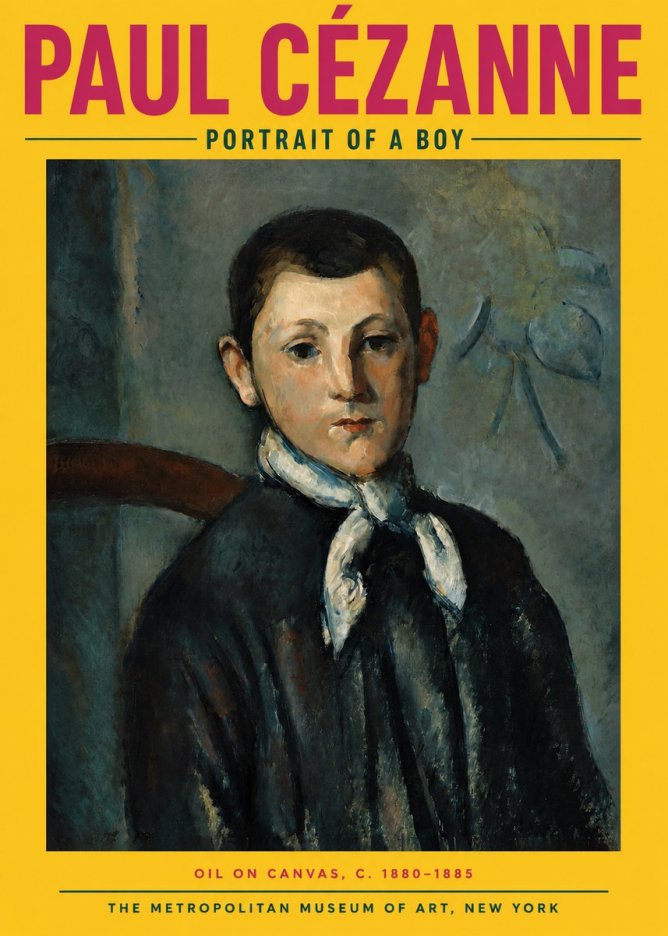 Paul Cézanne Portrait of a Boy No2 - Póster