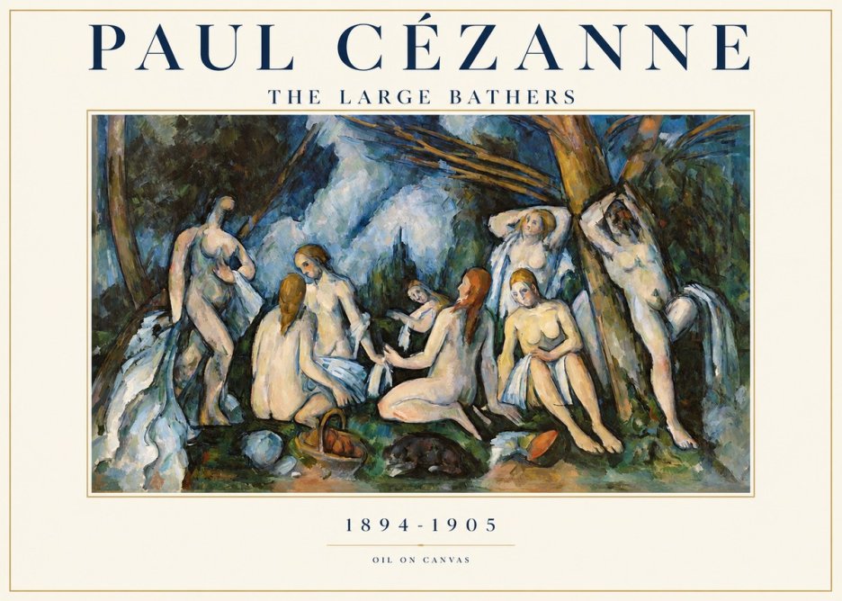 Paul Cézanne The Large Bathers VI No1 - Póster
