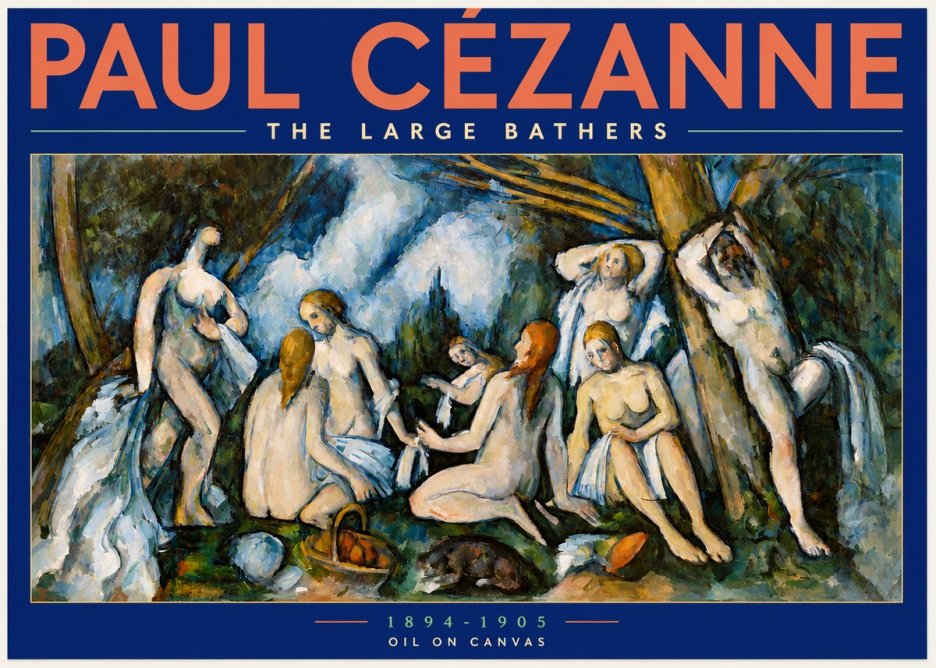 Paul Cézanne The Large Bathers VI No2 - Póster