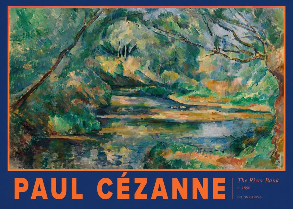 Paul Cézanne The River Bank No2 - Póster