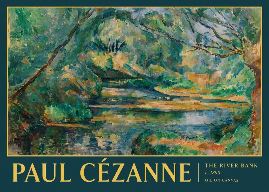 Paul Cézanne The River Bank No4 - Póster