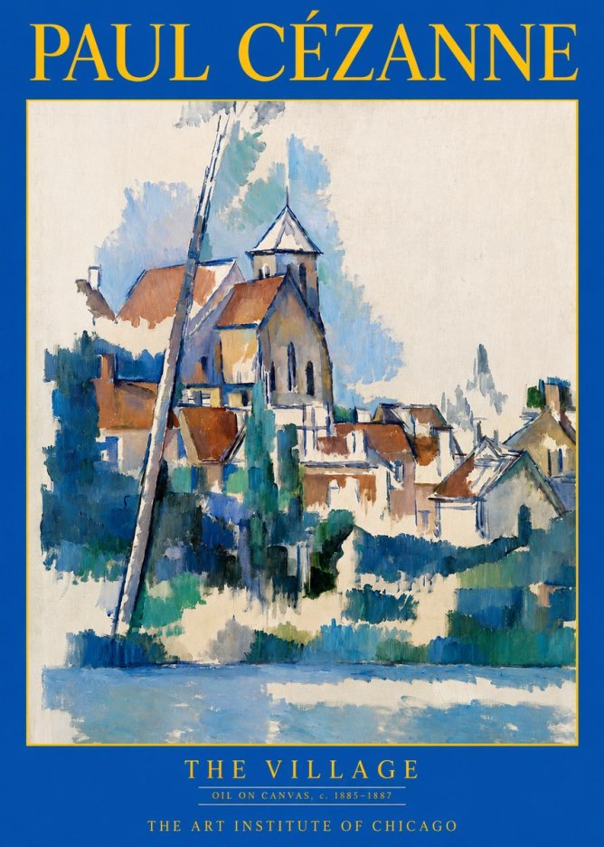 Paul Cézanne The Village II No2 - Póster
