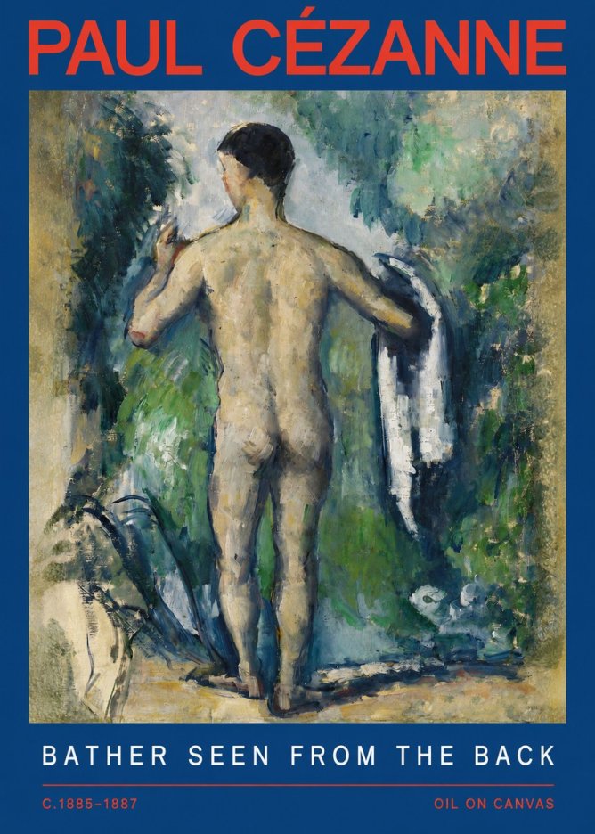 Paul Cézanne Bather Seen from the Back No2 - Póster