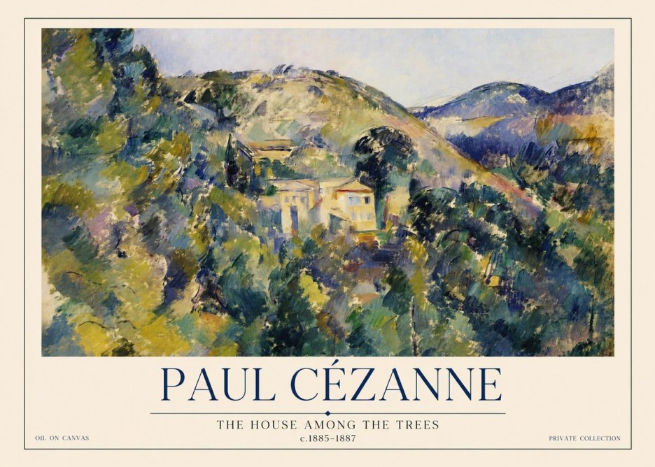 Paul Cézanne The Hillside at Pontoise No2 - Póster
