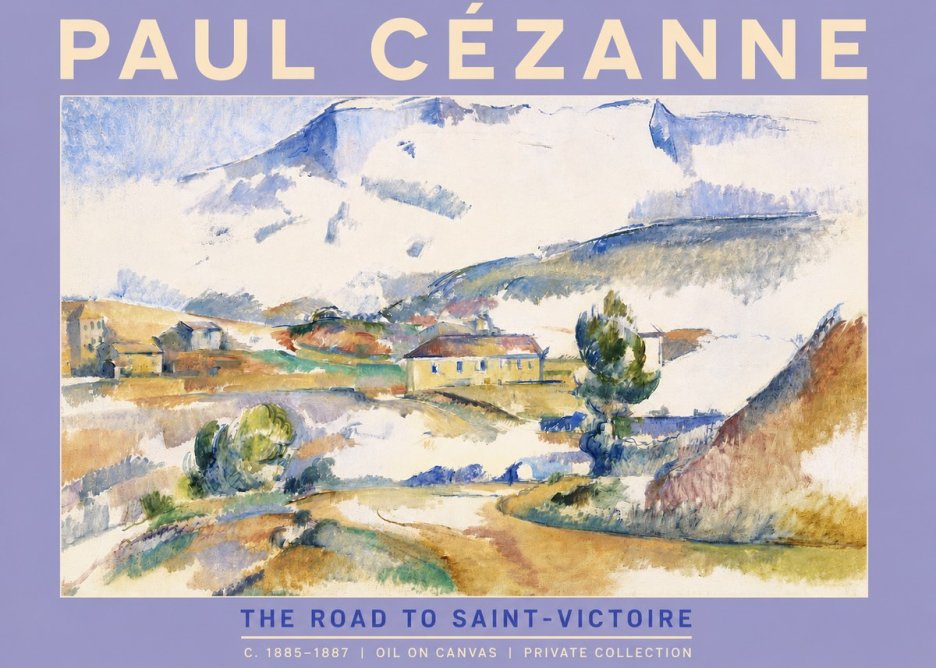 Paul Cézanne The Road to Saint-victoire No4 - Póster