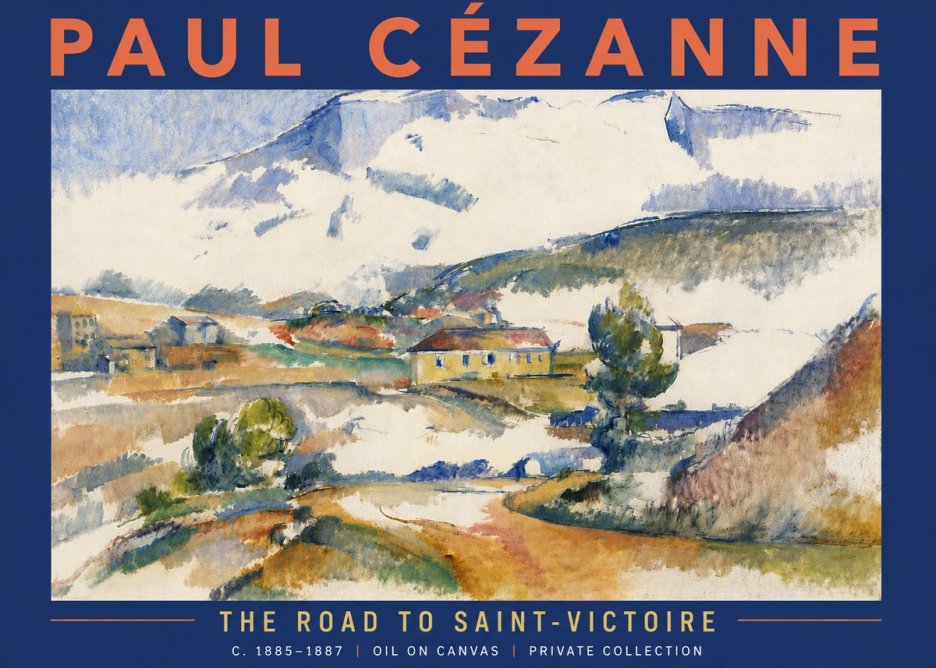 Paul Cézanne The Road to Saint-victoire No6 - Póster
