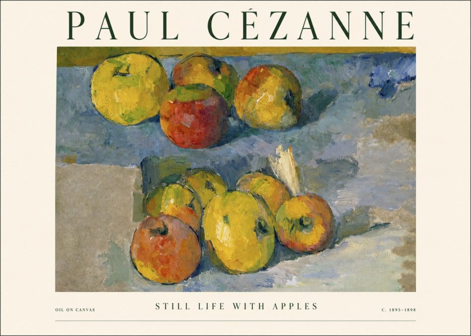Paul Cézanne Still Life with Apples No1 - Póster