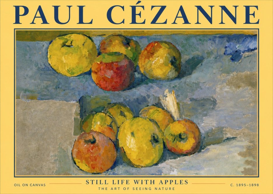Paul Cézanne Still Life with Apples No6 - Póster