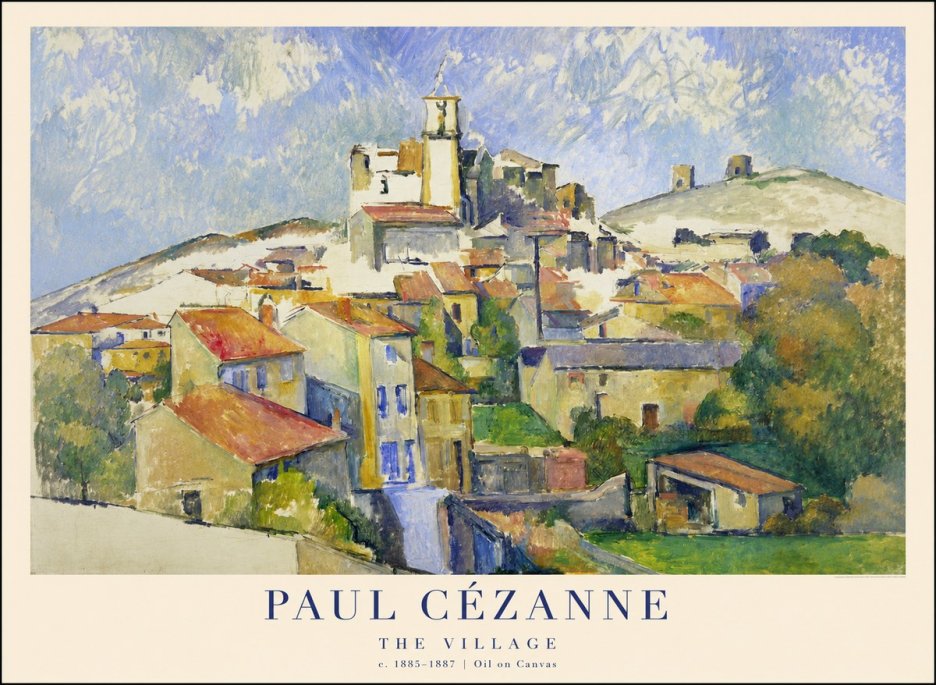 Paul Cézanne The Village III No1 - Póster