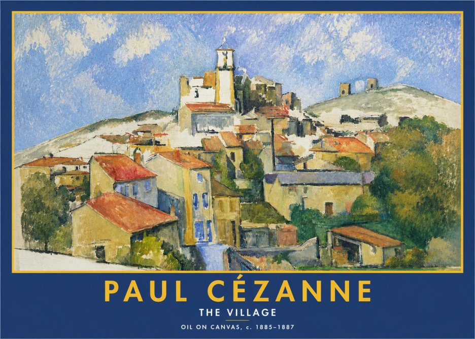 Paul Cézanne The Village III No2 - Póster