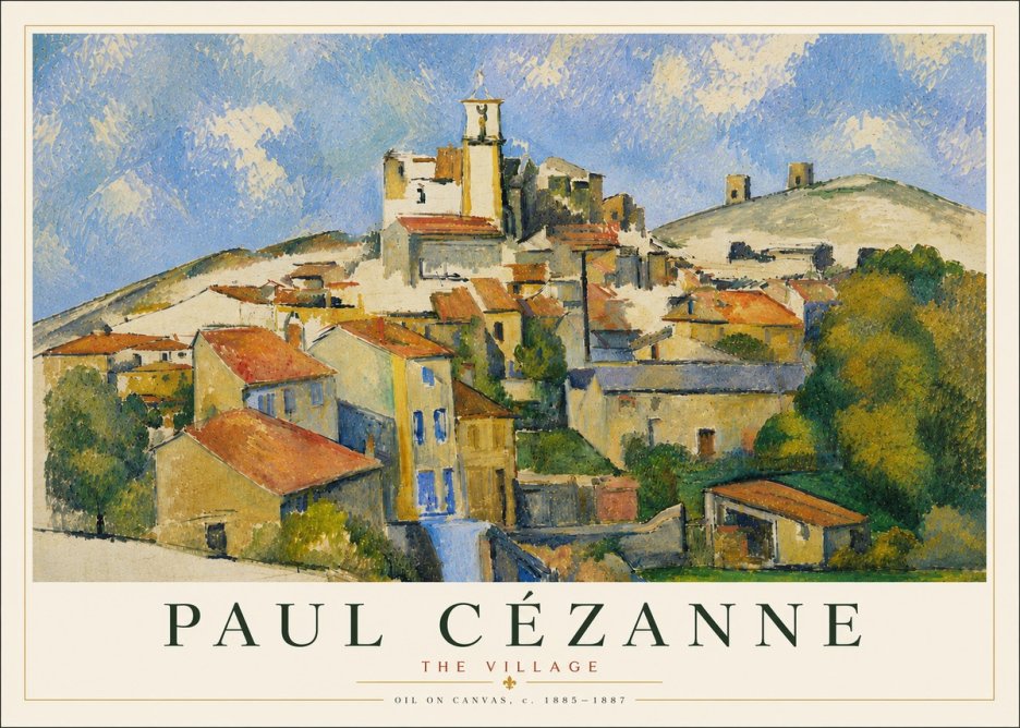Paul Cézanne The Village III No5 - Póster