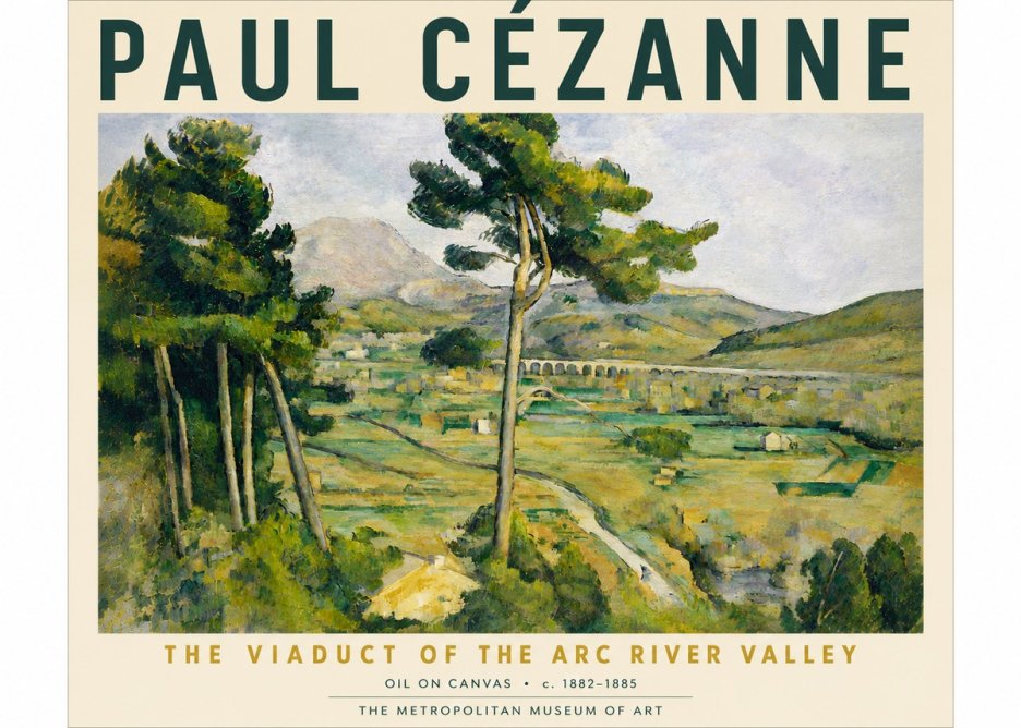 Paul Cézanne The Viaduct of the Arc River Valley No6 - Póster