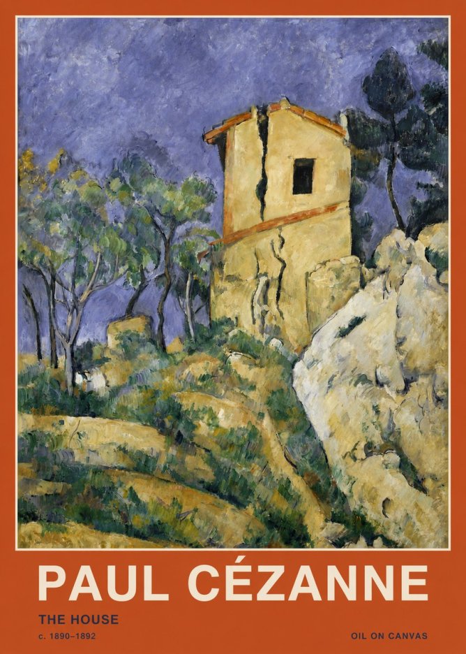 Paul Cézanne The House No2 - Póster