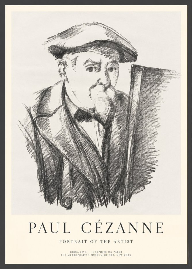 Paul Cézanne Portrait of the Artist III No1 - Póster