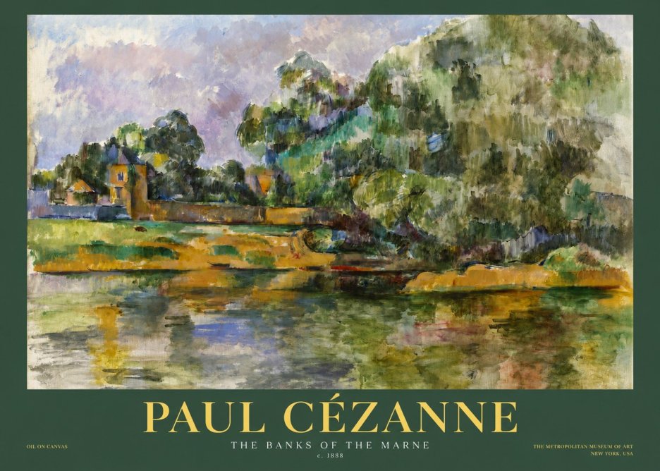 Paul Cézanne The Banks of the Marne No2 - Póster