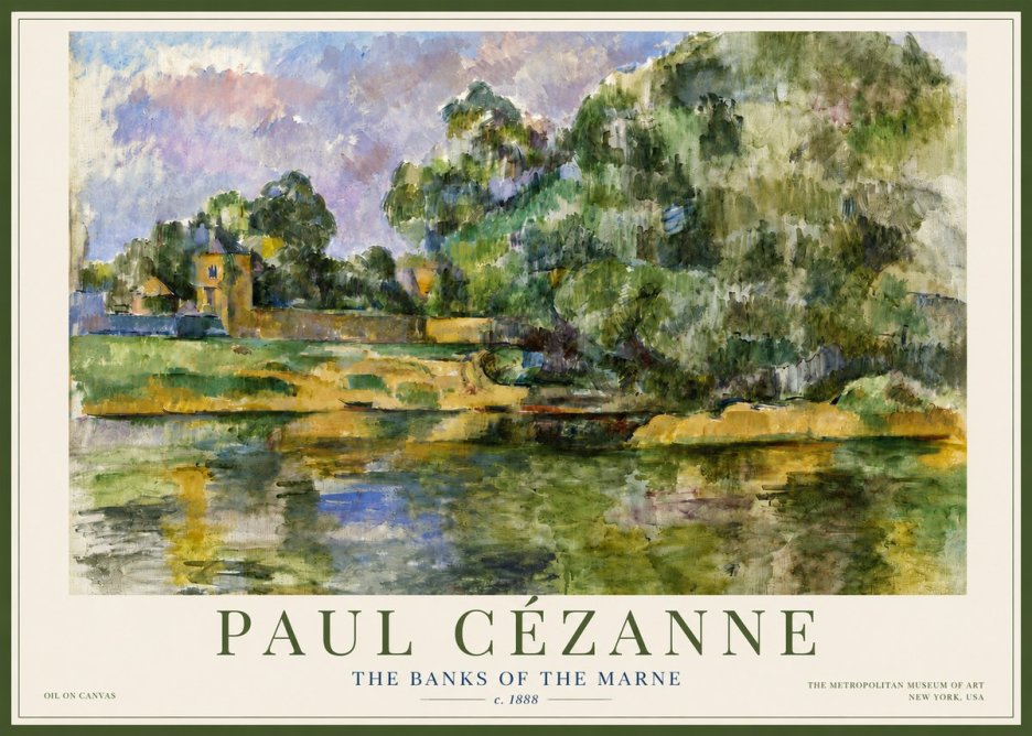 Paul Cézanne The Banks of the Marne No4 - Póster