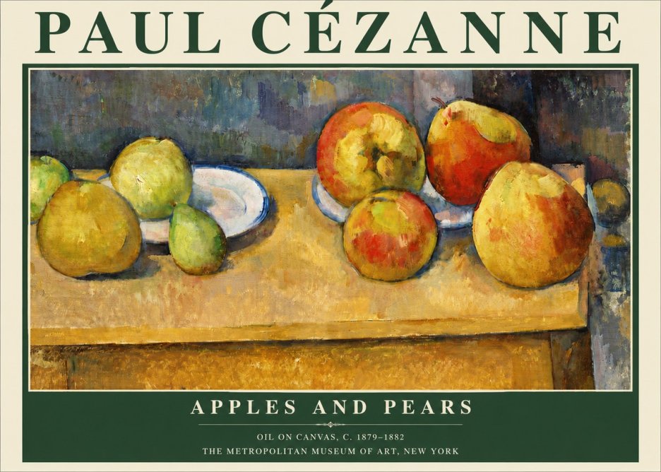 Paul Cézanne Apples and Pears No4 - Póster