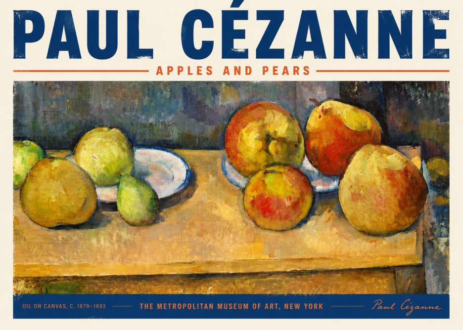 Paul Cézanne Apples and Pears No5 - Póster