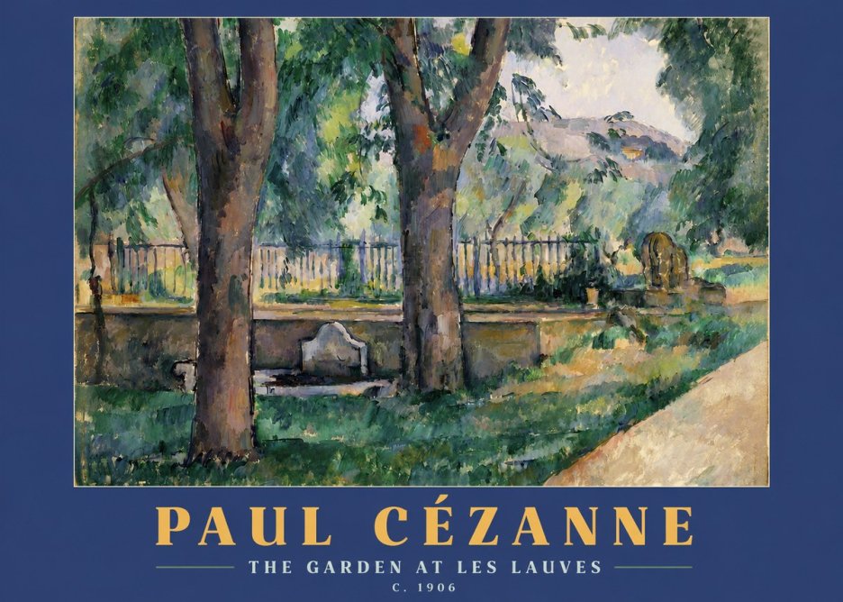 Paul Cézanne The Garden at Les Lauves No2 - Póster