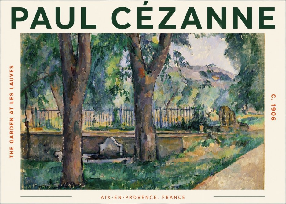 Paul Cézanne The Garden at Les Lauves No3 - Póster