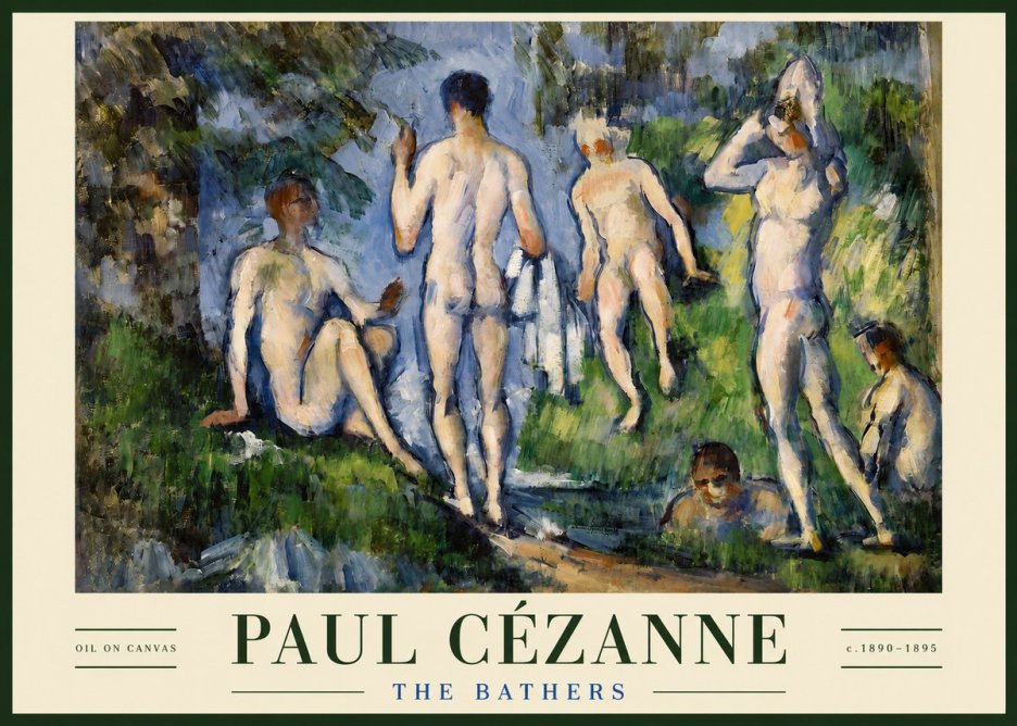 Paul Cézanne The Bathers No3 - Póster