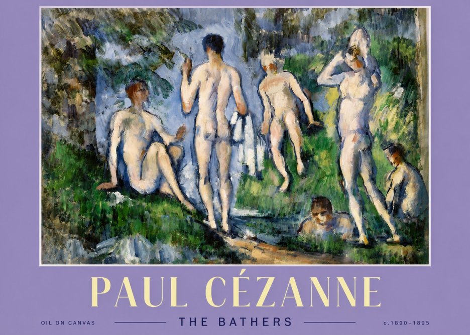 Paul Cézanne The Bathers No4 - Póster