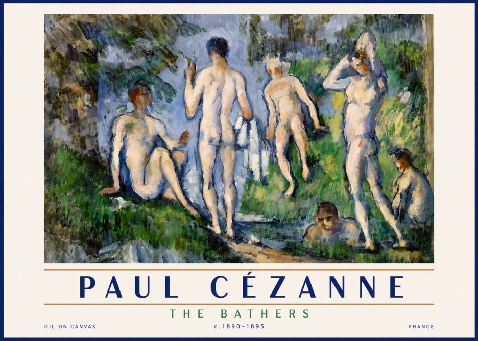 Paul Cézanne The Bathers No5 - Póster