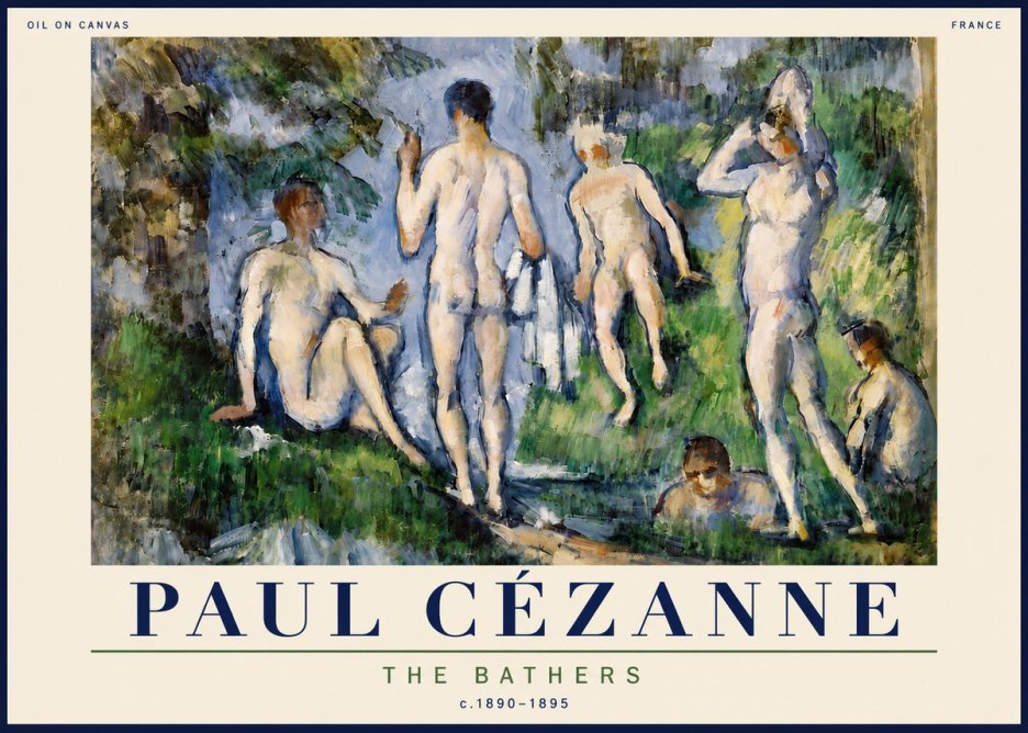 Paul Cézanne The Bathers No6 - Póster