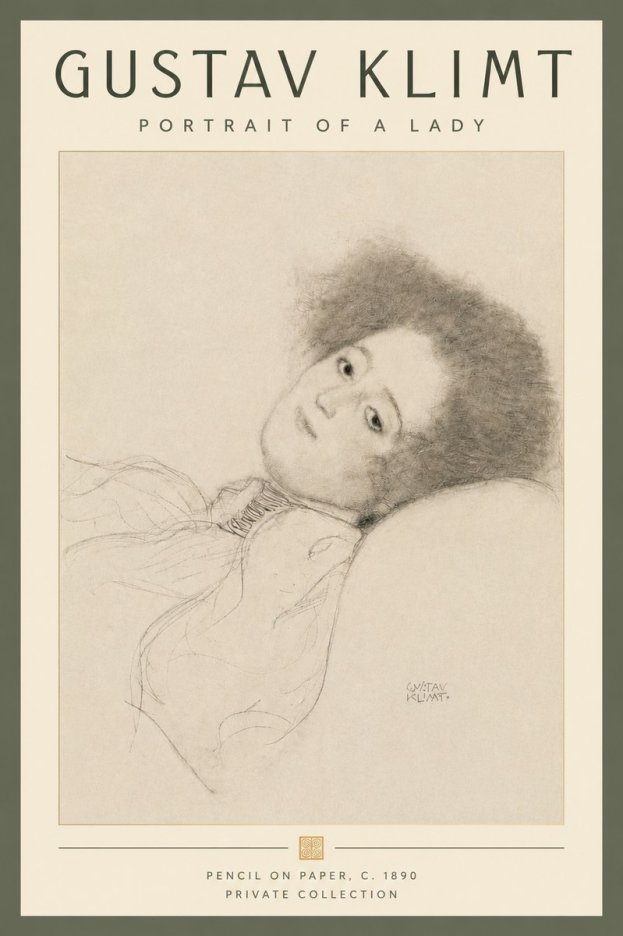 Klimt Portrait of a Lady No5 - Póster