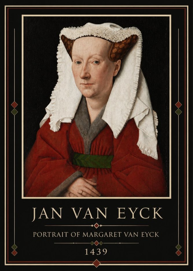 Jan van Eyck Portrait of Margaret Van Eyck II No3 - Póster