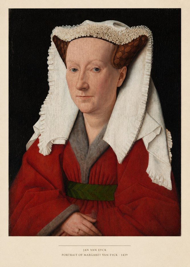 Jan van Eyck Portrait of Margaret Van Eyck II No4 - Póster