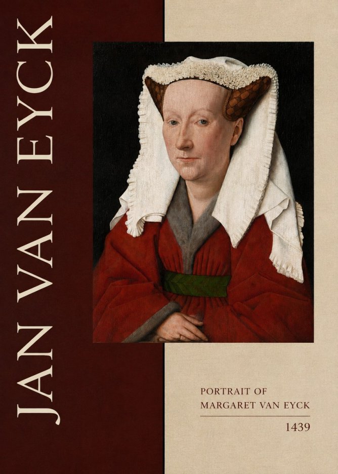 Jan van Eyck Portrait of Margaret Van Eyck II No5 - Póster