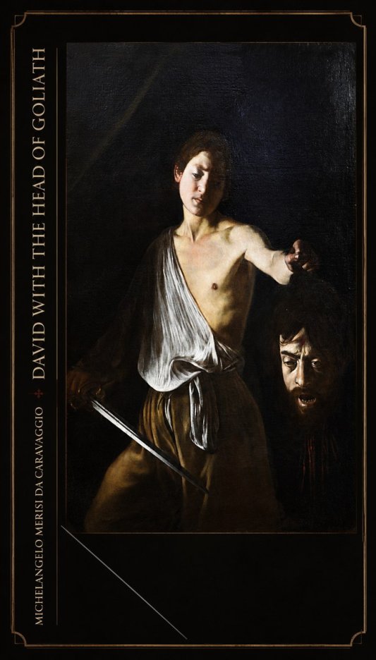 Michelangelo Merisi da Caravaggio David with the Head of Goliath II No3 - Póster