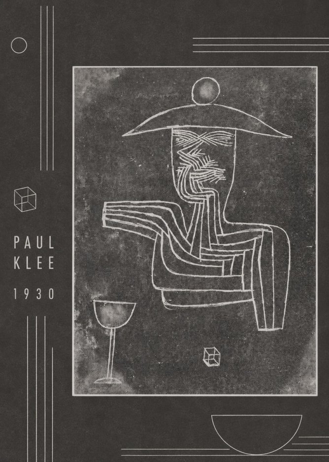Paul Klee Figure of a Seer No2 - Póster