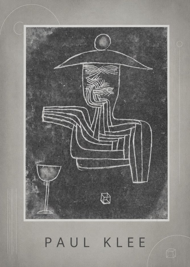 Paul Klee Figure of a Seer No4 - Póster