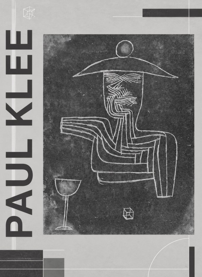 Paul Klee Figure of a Seer No5 - Póster