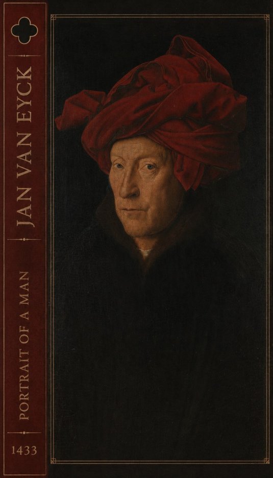 Jan van Eyck Portrait of a Man II No2 - Póster
