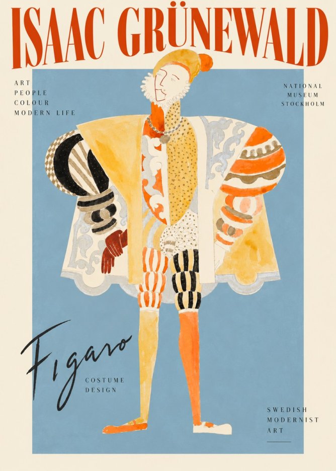 Isaac Grünewald Figaro I No3 - Póster