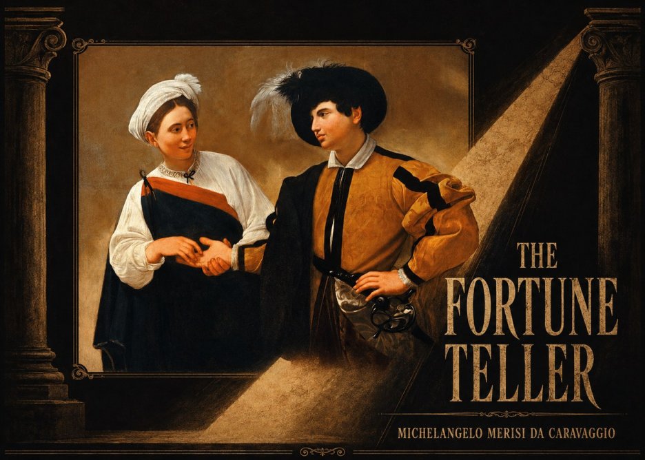 Michelangelo Merisi da Caravaggio The Fortune Teller I No6 - Póster