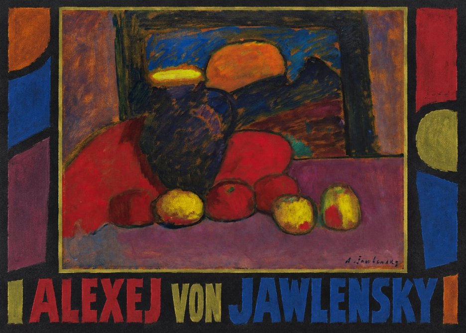Alexej von Jawlensky Still Life with Vase and Fruit No1 - Póster