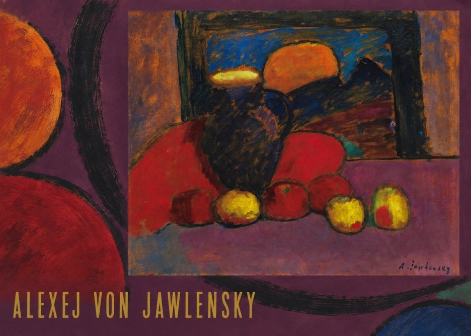Alexej von Jawlensky Still Life with Vase and Fruit No6 - Póster