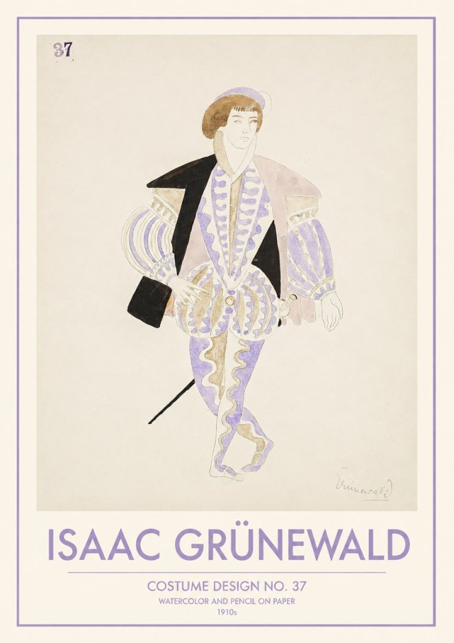 Isaac Grünewald Costume Design No. 37 No1 - Póster
