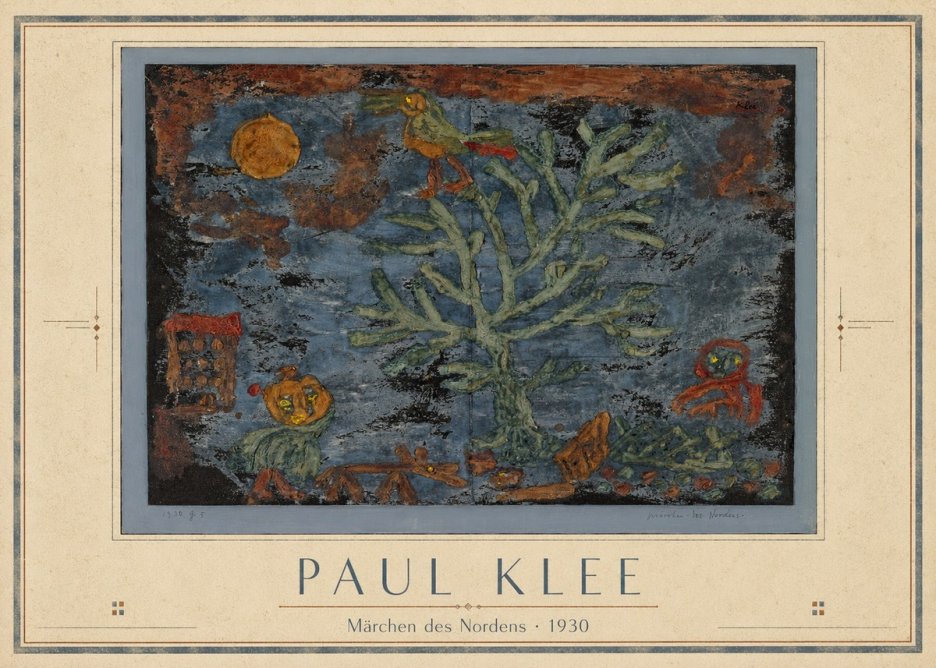 Paul Klee Märchen Des Nordens No4 - Póster