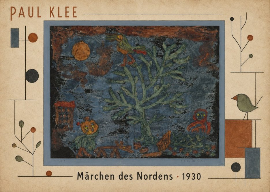 Paul Klee Märchen Des Nordens No5 - Póster
