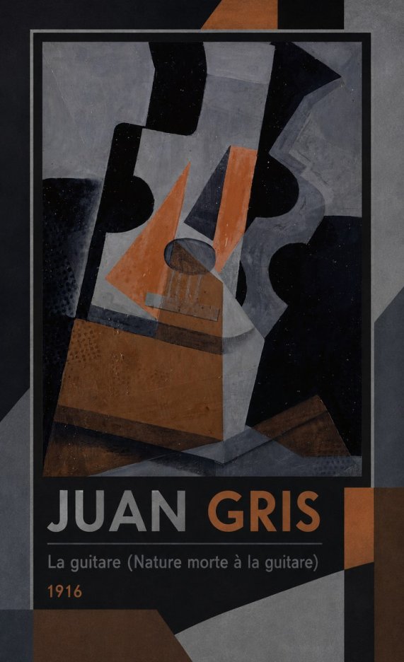 Juan Gris La Guitare (Nature Morte À La Guitare) No1 - Póster