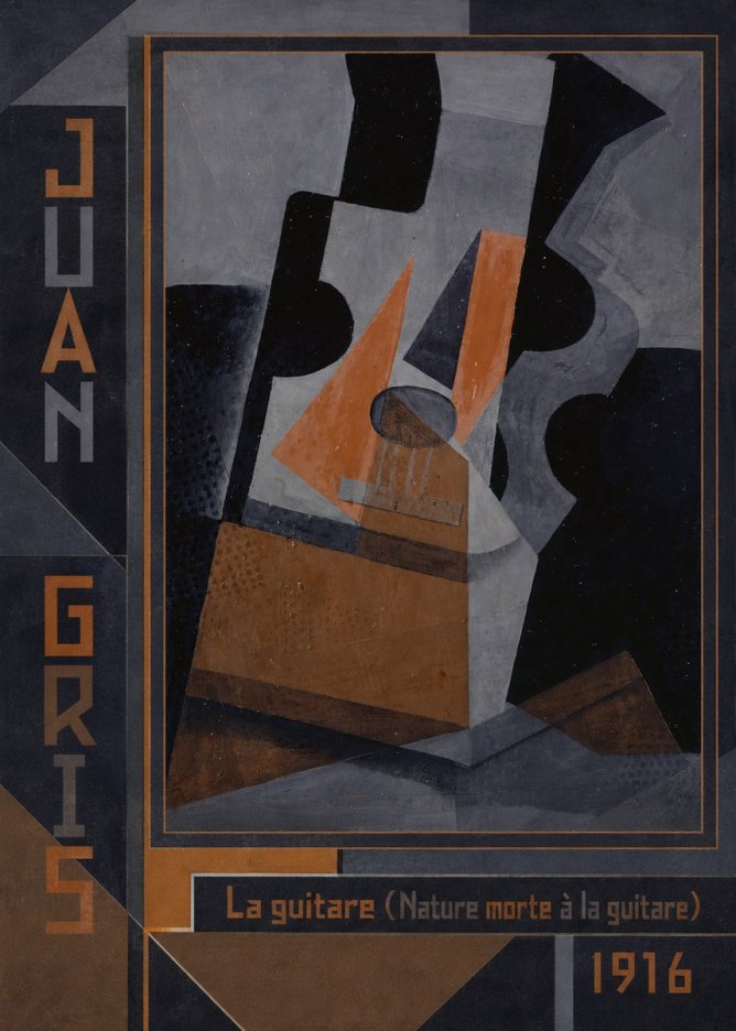 Juan Gris La Guitare (Nature Morte À La Guitare) No2 - Póster