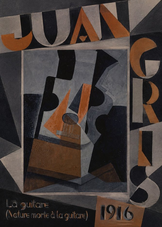 Juan Gris La Guitare (Nature Morte À La Guitare) No4 - Póster