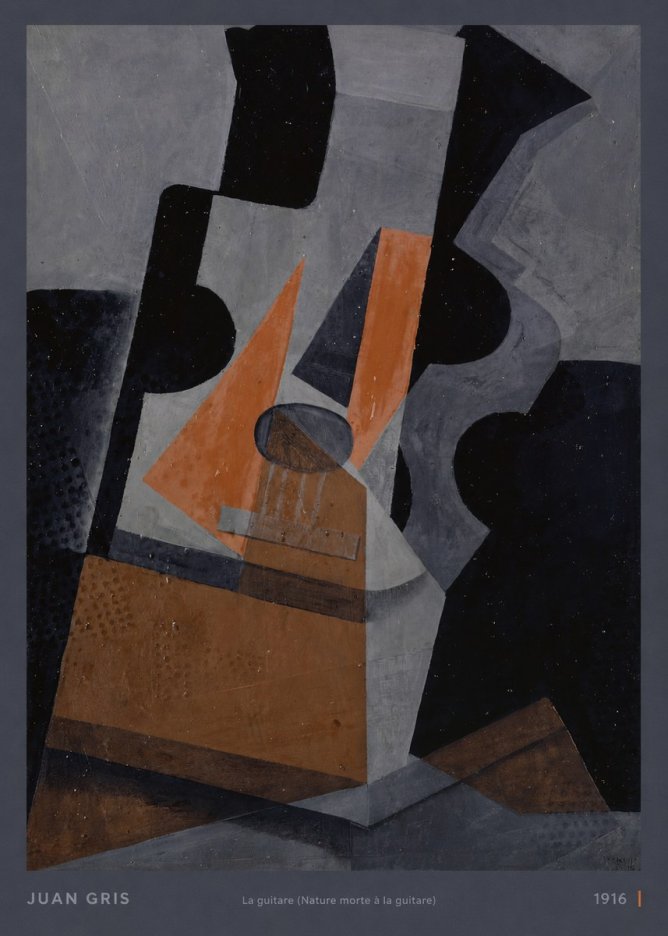 Juan Gris La Guitare (Nature Morte À La Guitare) No6 - Póster