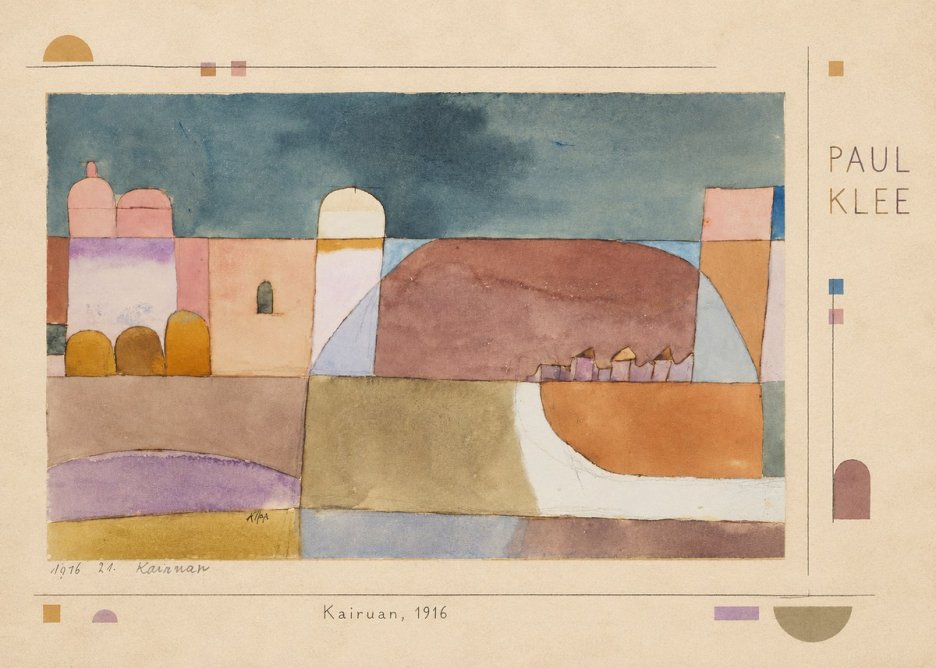 Paul Klee Kairuan, 1916 No4 - Póster